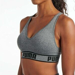 🌟Puma Spellout Criss Cross Seamless Sport Pink Bra Size 2X🌟